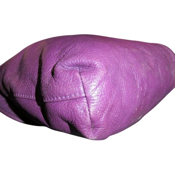 See By Chloe Purple & Silver Italian Leather Crossbody Handbag concealed pocket - Picture 7 of 14